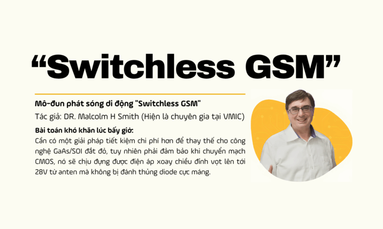 TS. Malcolm H Smith cùng kiến trúc vi mạch tạo ra bước ngoặt trong ngành bán dẫn trị giá hơn 1 tỷ USD TS. Malcolm H Smith cùng kiến trúc vi mạch tạo ra bước ngoặt trong ngành bán dẫn trị giá hơn 1 tỷ USD